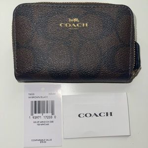 Coach zip around coin case